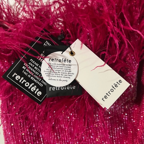 Retrofete Torin Dress in Fuchsia - Picture 4 of 7